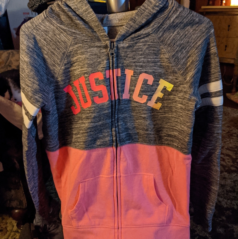 Girls size 12/14 zip up hoodie
